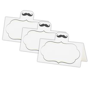 Naamkaartjes/plaatskaartjes - bruiloft - wit - Mister - 20x stuks - 10 x 5 cm