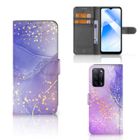 Hoesje voor OPPO A16/A16s/A54s Watercolor Paars - thumbnail