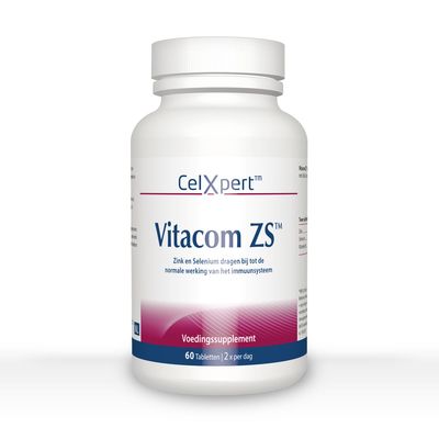 Vitacom ZS™ | Zink & Seleen | 60 Tabletten | Professionele Supplementen