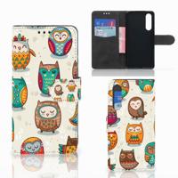 Huawei P30 | Telefoonhoesje | Met pasjeshouder | Vrolijke Uilen