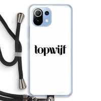 Topwijf Wit: Xiaomi Mi 11 Lite Transparant Hoesje met koord