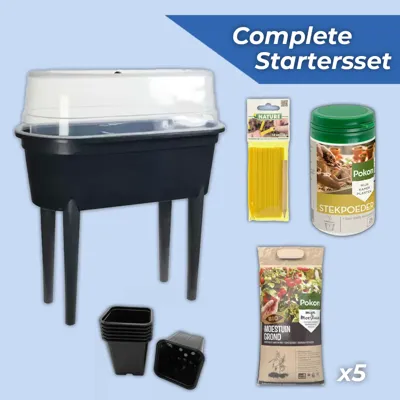 Startersset kweken KWEEKTAFEL ZWART 77X38X84CM