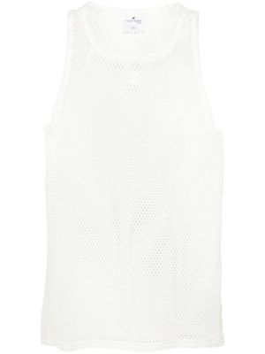Courrèges débardeur AC en résille - Blanc