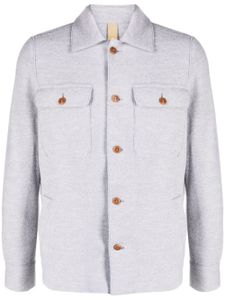 Eleventy mélange-effect wool shirt jacket - Gris