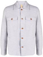 Eleventy mélange-effect wool shirt jacket - Gris - thumbnail