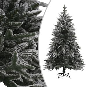 VidaXL Kunstkerstboom met sneeuw 120 cm PVC en PE groen