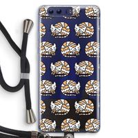 Slapende poes: Honor 9 Transparant Hoesje met koord