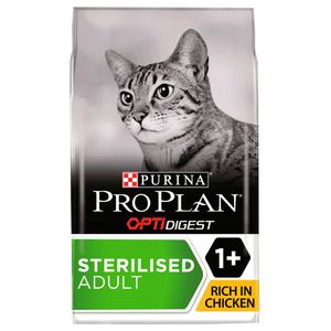 Purina Sterilised OPTIDigest droogvoer voor kat 3 kg Volwassen Kip