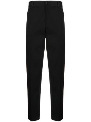 Moncler pantalon fuselé à rayures latérales - Noir