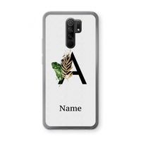 Charcoal Flora: Xiaomi Redmi 9 Transparant Hoesje