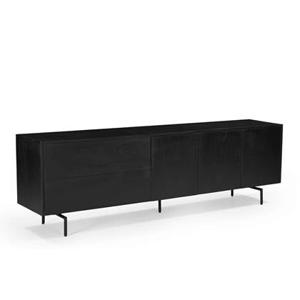 Giga Meubel - TV-Dressoir Zwart - 200cm - Mangohout - TV-Dressoir Cas