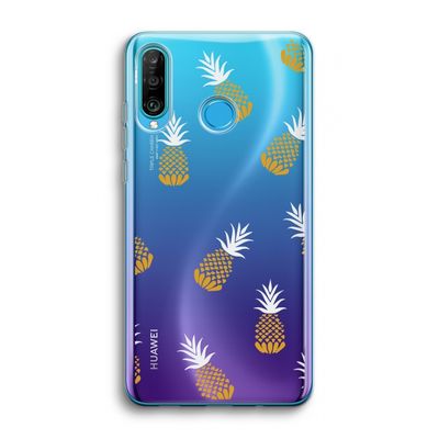 Ananasjes: Huawei P30 Lite Transparant Hoesje
