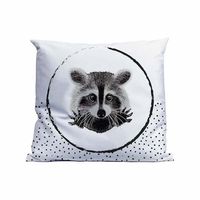 Kussen Raccoon Dots 45x45cm. Smooth Poly Complete set