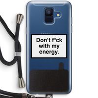 My energy: Samsung Galaxy A6 (2018) Transparant Hoesje met koord