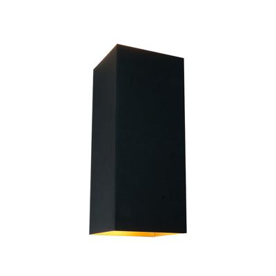 Artdelight Wandlamp Dante XL 2 lichts 24 x 10 cm zwart goud