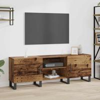 TV-kast met plank met opslag met de deur 150 x 30 x 50 cm Bewerkt hout