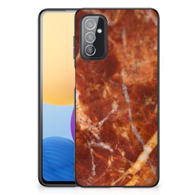Samsung Galaxy M52 Marmeren Print Telefoonhoesje Marmer Bruin