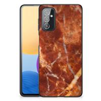 Samsung Galaxy M52 Marmeren Print Telefoonhoesje Marmer Bruin