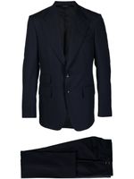 TOM FORD costume à veste à simple boutonnage - Bleu