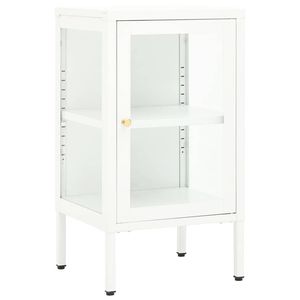 vidaXL Dressoir 38x35x70 cm metaal en glas