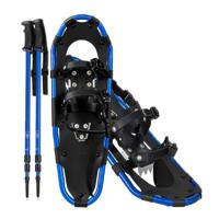 4-in-1 Sneeuwschoenen set Sneeuwschoenen met Dubbel Ratelsysteem 53cm Marineblauw