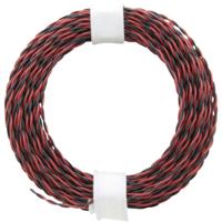 Donau Elektronik 210-10 Draad 2 x 0.04 mm² Rood/zwart 10 m