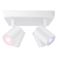 Philips Lighting 8719514554559 IMAGEO WiZ Spots 4x5W W 22-65K RGB SQ LED-plafondlamp LED 20 W Wit