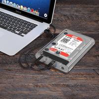 ORICO 3139C3 USB 3.1 Type-C externe behuizing voor 3.5 inch SATA HDD harde schijf (transparant)