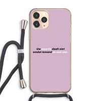 uw waarde daalt niet: iPhone 11 Pro Max Transparant Hoesje met koord