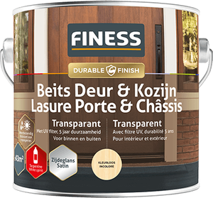 finess beits deur & kozijn transparant zijdeglans noten 0.75 ltr