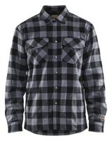 Blåkläder Overhemd flanel 32251131 | Donkergrijs/Zwart | Maat L - 7330509414125