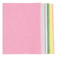 Creativ Company Hobbyvilt a4 dikte 2mm pastelkleuren - 10st.