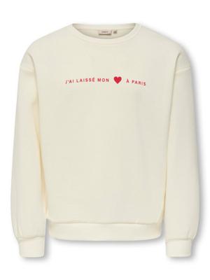 Kids ONLY winter sweater meisjes - wit - KogMarisa - oversize fit