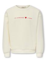 Kids ONLY winter sweater meisjes - wit - KogMarisa - oversize fit