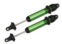 Shocks, GTX, aluminum, green-anodized (fully assembled w/o springs) (2) (TRX-7761G) - thumbnail
