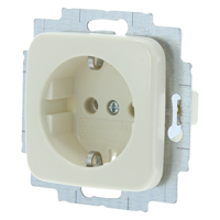 Busch-Jaeger BJ SI Inb Contactdoos | 1V | RA | Cr - 66.000.42