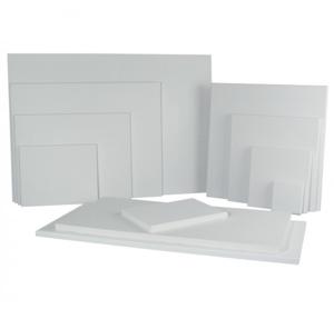 Handbespannen canvas schildersdoek - 50 x 70 cm - wit - schilderijen maken