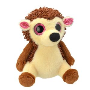 Pluche bruine egel knuffel 19 cm speelgoed