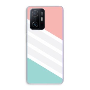 Strepen pastel: Xiaomi 11T Transparant Hoesje