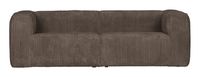 WOOOD Bank 'Bean' 3,5-zits, Rib, kleur Mud