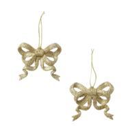 Boltze Home Kersthanger strik goud set a 2