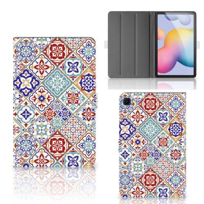 Samsung Galaxy Tab S6 Lite | S6 Lite (2022) Leuk Tablet hoesje Tiles Color Samsung Galaxy Tab S6 Lite | S6 Lite (2022) Leuk Tablet hoesje Tiles Color