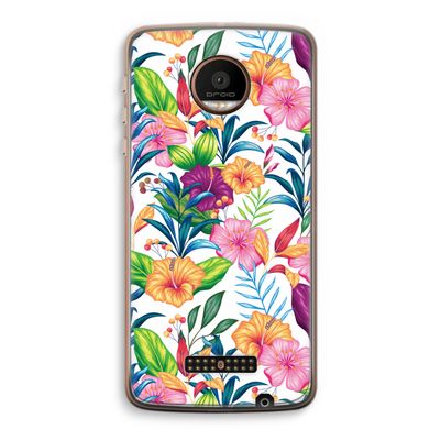 Tropisch 2: Motorola Moto Z Force Transparant Hoesje