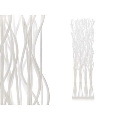Kamerscherm Gift Decor Wit Wilgenhout 50 x 182 x 13 cm 4 Boeketten
