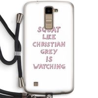 Christian Grey: LG K10 (2016) Transparant Hoesje met koord