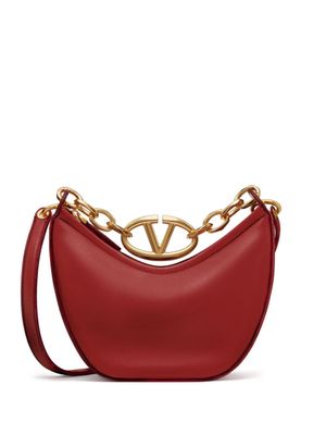 Valentino Garavani mini sac Moon Hobo à détail VLogo - Rouge
