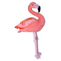 Wild Republic Pluche knuffel vogel - flamingo - roze - van 76 cm - tropische vogel