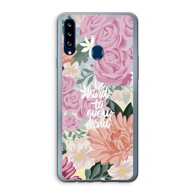 Kindness matters: Samsung Galaxy A20s Transparant Hoesje