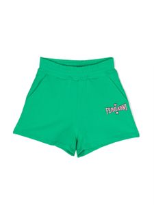 Chiara Ferragni Kids short en coton stretch à broderies - Vert