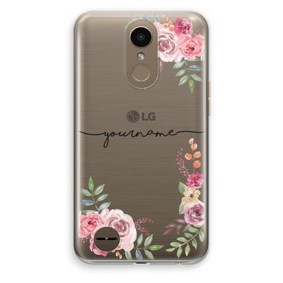 Rozen: LG K10 (2017) Transparant Hoesje